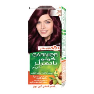 صبغة كولور ناتشرالز كريم من غارنييه بني أحمر غامق درجة 3.6