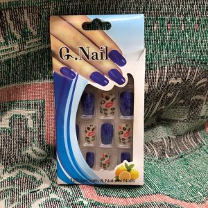 أظافر يد من G.Nail أزرق 12 قطعة